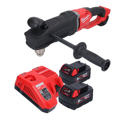 Milwaukee M18 FRAD2-502 Trapano angolare a batteria 18 V 122 Nm brushless + 2x batteria ricaricabile 5,0 Ah + caricatore
