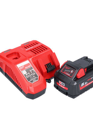 Milwaukee M18 FRAD2-551 Akku Winkelbohrmaschine 18 V 122 Nm Brushless + 1x Akku 5,5 Ah + Ladegerät