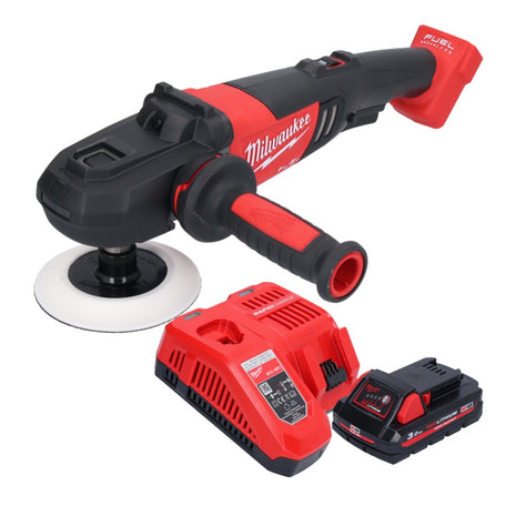 Polisseuse à batterie Milwaukee M18 FAP180-301 18 V 180 mm sans balais + 1x batterie 3,0 Ah + chargeur