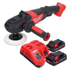 Milwaukee M18 FAP180-302 polerka akumulatorowa 18 V 180 mm bezszczotkowa + 2x akumulator 3,0 Ah + ładowarka