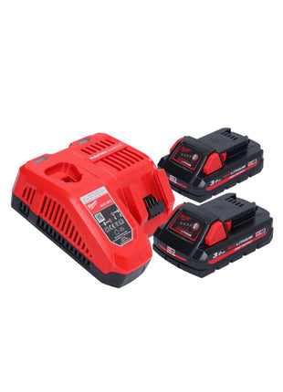 Polisseuse à batterie Milwaukee M18 FAP180-302 18 V 180 mm brushless + 2x batteries 3,0 Ah + chargeur