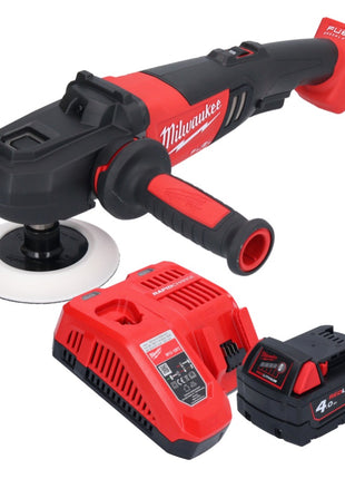 Milwaukee M18 FAP180-401 Akku Polierer 18 V 180 mm Brushless + 1x Akku 4,0 Ah + Ladegerät