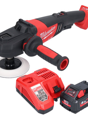 Milwaukee M18 FAP180-551 Akku Polierer 18 V 180 mm Brushless + 1x Akku 5,5 Ah + Ladegerät