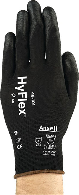 ANSELL guanti HyFlex(R) 48-101 taglia 9 nero ( 4000371047 )