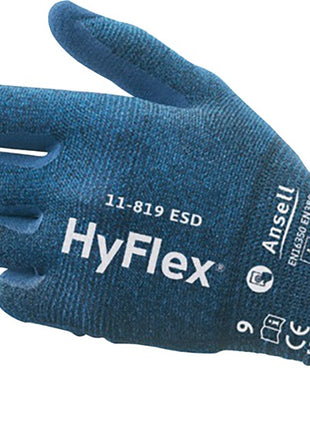 Guantes ANSELL HyFlex 11-819 ESD talla 11 azul (4000391223)