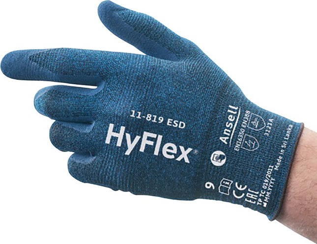 ANSELL guanti HyFlex 11-819 ESD taglia 7 blu ( 4000391219 )
