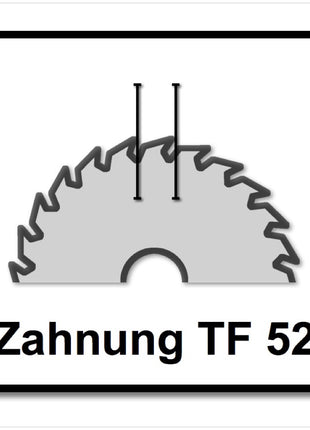 Festool Spezial Kreissägeblatt HW 160 x 20 x 2,2 mm TF52 160 mm 52 Zähne ( 496306 ) - Toolbrothers