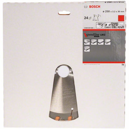 Lama circolare BOSCH Ø esterno 250 mm Numero di denti 24 WZ ( 4000909103 )
