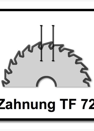 Festool HW 210x2,4x30 TF72 Kreissägeblatt ALUMINIUM / PLASTICS ( 493201 ) 210 x 2,4 x 30 mm 72 Zähne für Aluminiumplatten und -profile, Plexiglas, harte und faserverstärkte Kunststoffe