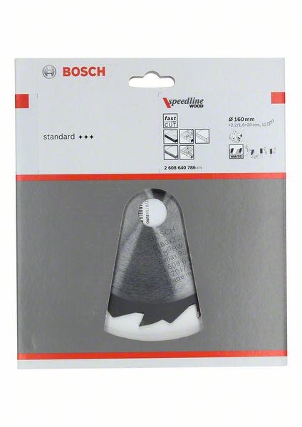 BOSCH Lame pour scie circulaire  Ø extérieur 160 mm Nombre de dents 12 AT ( 8000342133 )