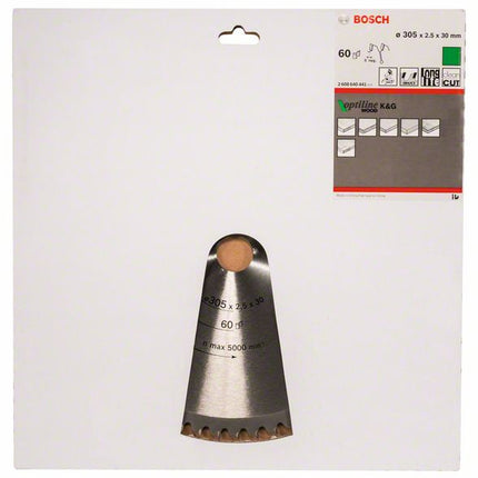 Lama circolare BOSCH Optiline Wood Ø esterno 305 mm Numero di denti 60 WZ/N ( 8000342028 )