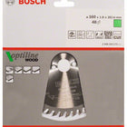 Lama circolare BOSCH Optiline Wood Ø esterno 160 mm Numero di denti 48 WZ ( 8000341993 )