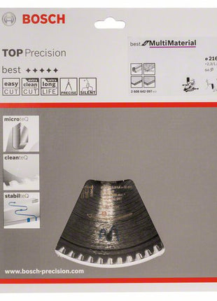 BOSCH Kreissägeblatt Außen-Ø 216 mm Zähnezahl 64 HLTCG ( 8000342276 )