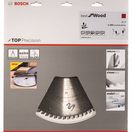 Lama circolare BOSCH Ø esterno 305 mm Numero di denti 72 WZ ( 8000342292 )