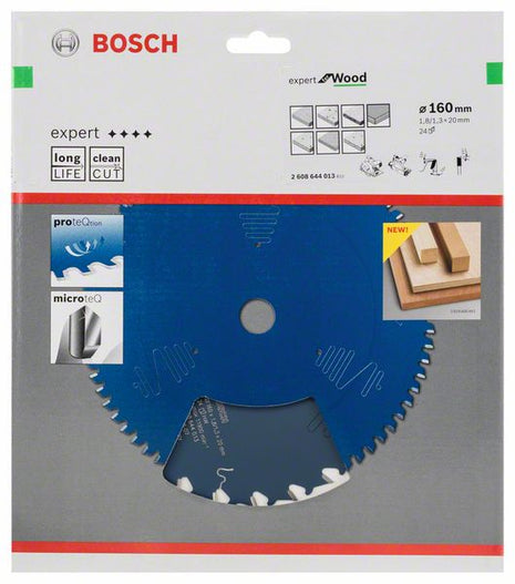 Hoja de sierra circular BOSCH Expert para madera diámetro exterior 160 mm número de dientes 24 WZ (8000342037)