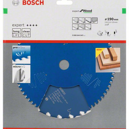 BOSCH Kreissägeblatt Expert for Wood Außen-Ø 190 mm Zähnezahl 24 WZ ( 8000342075 )