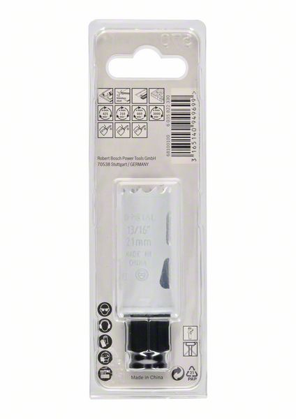 Sega a tazza BOSCH Sega-Ø 21 mm Profondità di taglio 40 mm ( 8000342579 )