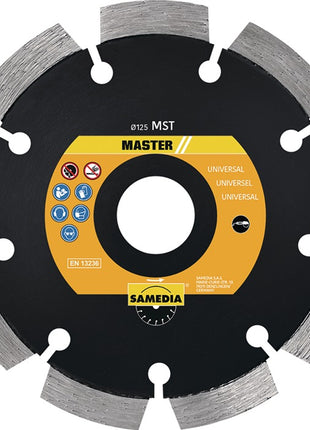 SAMEDIA Disque à tronçonner diamant MST D. 125 mm perçage de 22,23 mm ( 4000844265 )