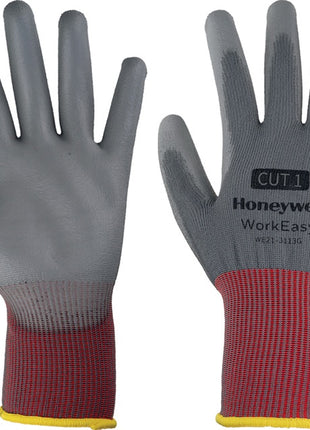 Rękawice HONEYWELL Workeasy 13G GY PU 1 rozmiar 10 szary/czerwony ( 4000391457 )