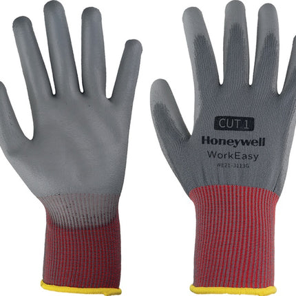 HONEYWELL guanti Workeasy 13G GY PU 1 taglia 10 grigio/rosso ( 4000391457 )