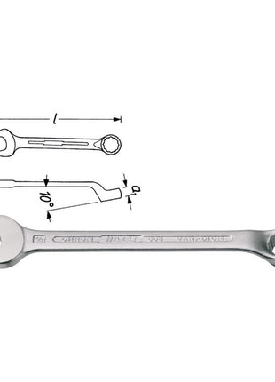 HAZET Klucz płasko-oczkowy 603 SW 14 mm Długość 170 mm ( 8000465084 )