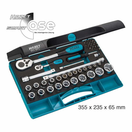 Set di chiavi a bussola HAZET 953SPC 47 pezzi 1/4 + 1/2 ″ ( 4000822783 )