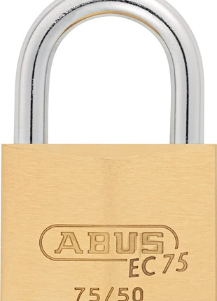 Cadenas à cylindre ABUS 75/50 gl.-7561 Largeur du corps de serrure 50 mm ( 3000280293 )