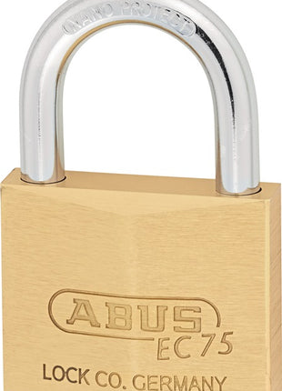 Cadenas à cylindre ABUS 75/50 gl.-7561 Largeur du corps de serrure 50 mm ( 3000280293 )