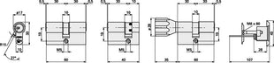 Podwójny cylinder profilowy ABUS EC660NP 45/45 mm ( 3000280152 )