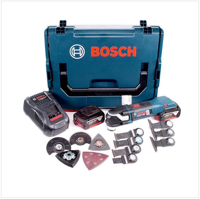 Bosch GOP 18V-28 Akku Multi-Cutter Brushless + 2x Akku 5,0Ah + Ladegerät + L-Boxx - Toolbrothers