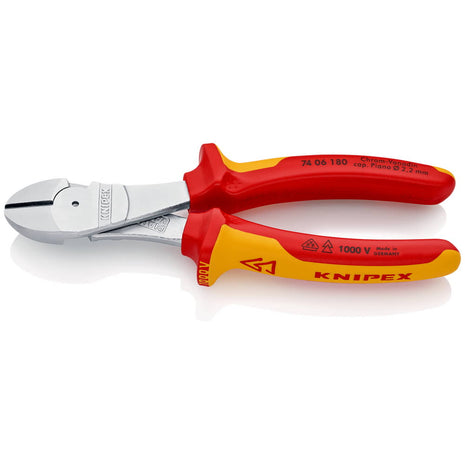 KNIPEX Coupeuse latér. diag. à forte démultipl.  longueur 180 mm ( 4000810166 )