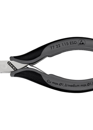 KNIPEX Pince coupante latérale électronique  longueur 115 mm forme 2 ( 4000810747 )