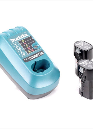 Makita GF 600 SE Akku Gas Stauchkopf Nagler 7,2 V im Koffer mit 2x BL7010 1,0 Ah Akku und DC07SA Ladegerät - Toolbrothers