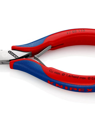 KNIPEX Electronics szczypce tnące boczne długość 115 mm kształt 0 ( 4000810739 )