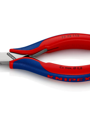 KNIPEX Pince coupante latérale électronique  longueur 115 mm forme 4 ( 4000810743 )