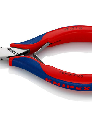 KNIPEX Pince coupante latérale électronique  longueur 115 mm forme 4 ( 4000810743 )