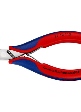 KNIPEX Electronics szczypce tnące boczne długość 115 mm kształt 1 ( 4000810740 )