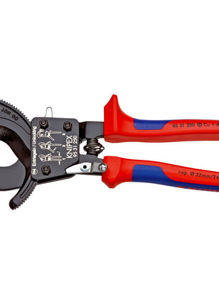 Cortacables KNIPEX longitud total 250 mm máx. 32 (240 mm²) mm (4000810928)