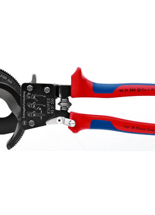 Obcinaki do kabli KNIPEX długość całkowita 250 mm maks. 32 (240 mm²) mm ( 4000810928 )