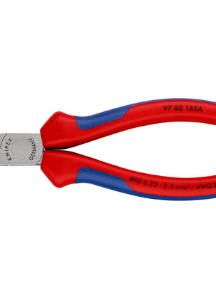 Szczypce do zaciskania końcówek przewodów KNIPEX o długości całkowitej 145 mm ( 4000810490 )