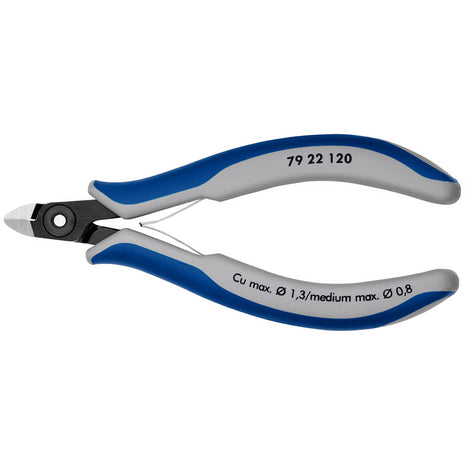 KNIPEX precyzyjne nożyce do cięcia ukośnego elektroniki długość 120 mm kształt 2 ( 4000810825 )