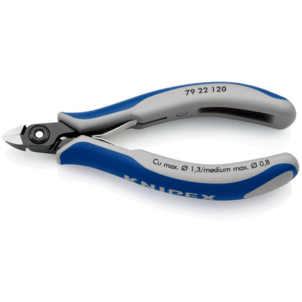 Frese diagonali per elettronica di precisione KNIPEX lunghezza 120 mm forma 2 ( 4000810825 )