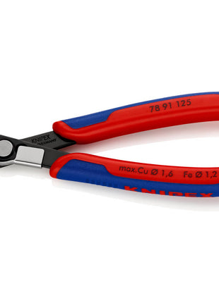 Cortador lateral electrónico KNIPEX Super-Knips® longitud 125 mm forma 8 (4000810609)