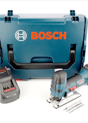 Bosch GST 18 V-LI S Akku Stichsäge 18V + 1x Akku 6,0Ah + Ladegerät + 30-tlg. Stichsägeblätter Set + L-Boxx - Toolbrothers