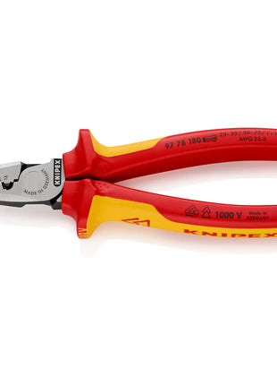 KNIPEX Pince pour embouts de câble  longueur totale 180 mm ( 4000795285 )