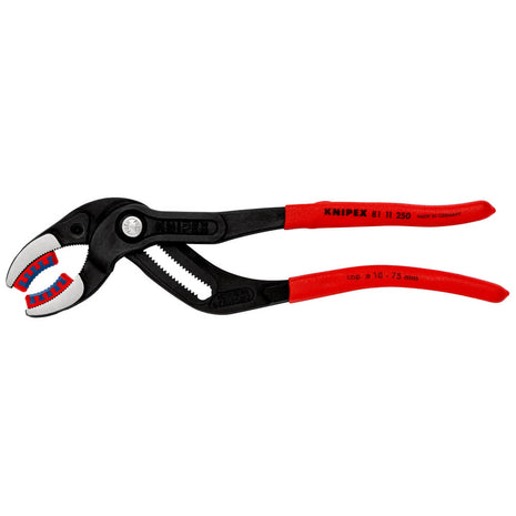 KNIPEX Alicates para sifón/conector longitud 250 mm alcance 10 - 75 mm (4000795329)