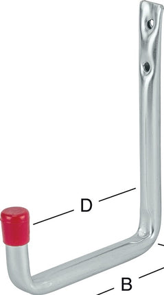VORMANN gancio a parete a U senza rivestimento in gomma Sporgenza 150 mm ( 3000273042 )