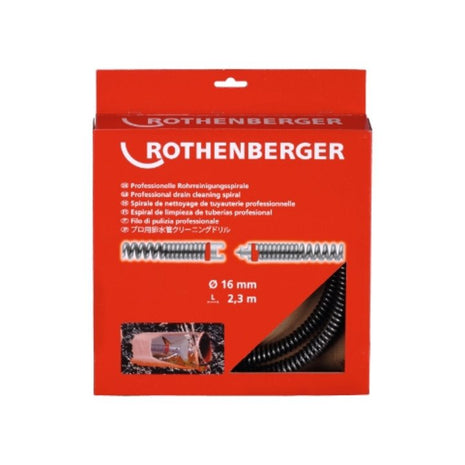 ROTHENBERGER Spirale de nettoyage de tubes SMK long. 2,3 m D.spirale 16 mm ( 4000781214 )