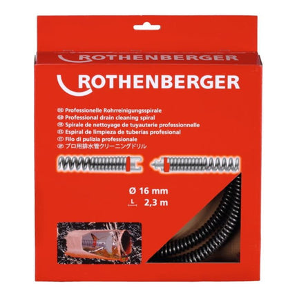 ROTHENBERGER SMK spirale per la pulizia dei tubi lunghezza 2,3 m spirale Ø 16 mm ( 4000781214 )