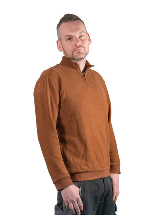 Toolbrothers Quarter-Zip Sweatshirt Casual Fit - AUTUMN COLLECTION Farbe Saffron Orange Größe M